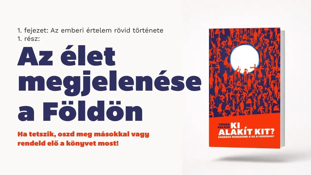 Az élet megjelenése a Földön – az emberi értelem rövid történetéről szóló fejezet borítóképe